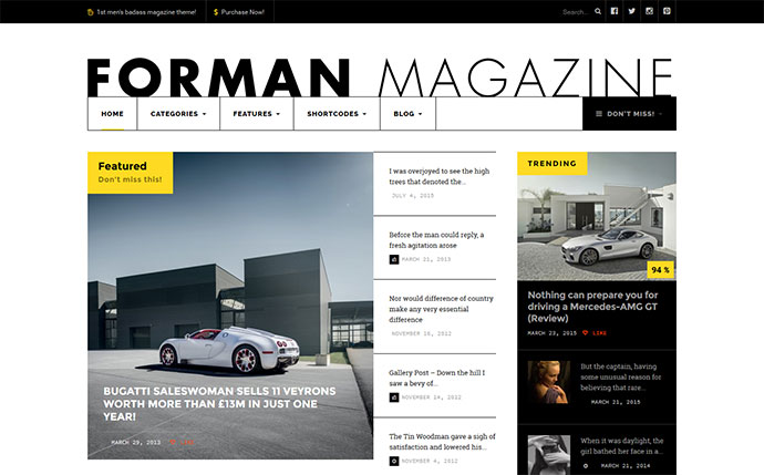 Forman - Responsive News, Magazine and Blog Theme