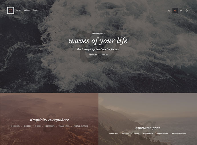 Kopy WP - Just a Blog WordPress Theme