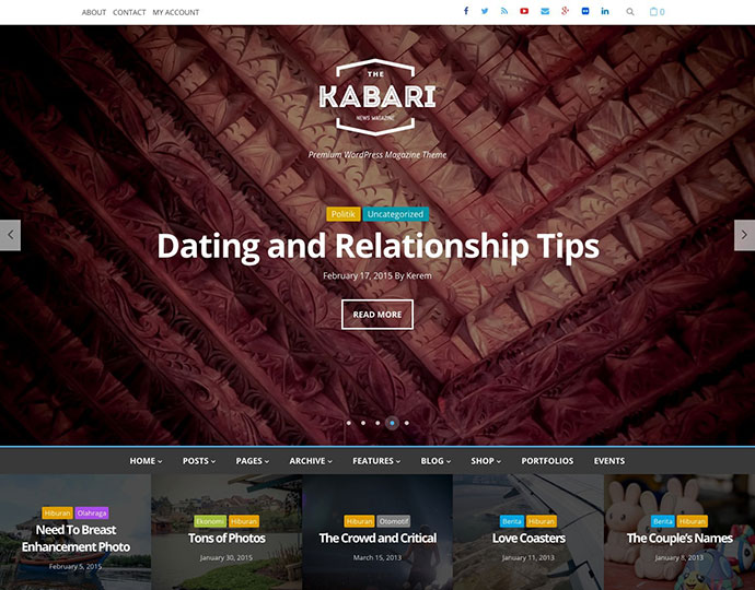 Kabari - ข่าว & นิตยสาร WordPress Theme