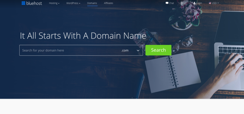 Domínio WordPress Bluehost