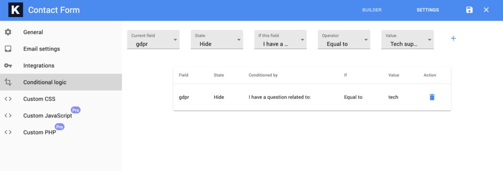 Kali Forms - formulaire de contact