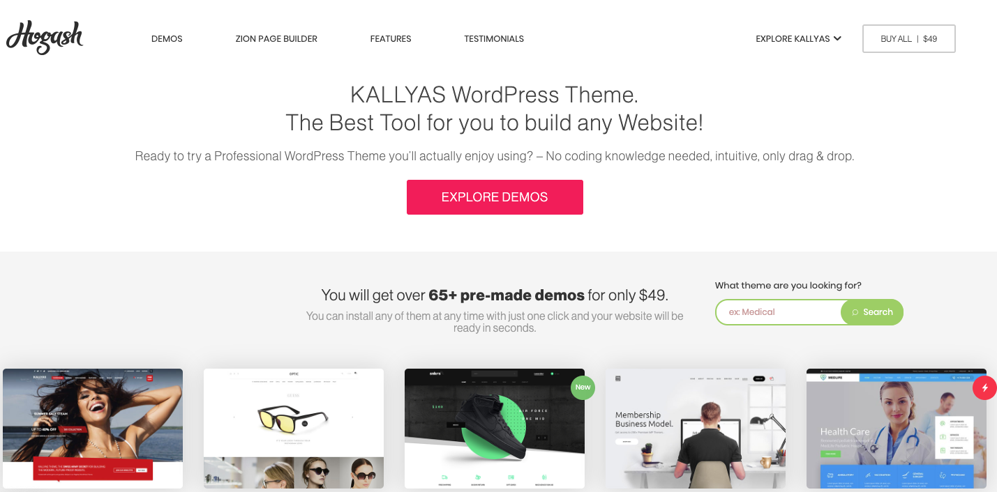 Tema WordPress Kallias
