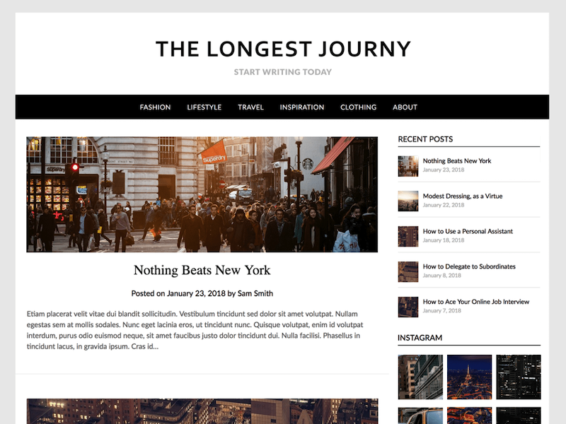 Basit Duyarlı Blogily WordPress Teması