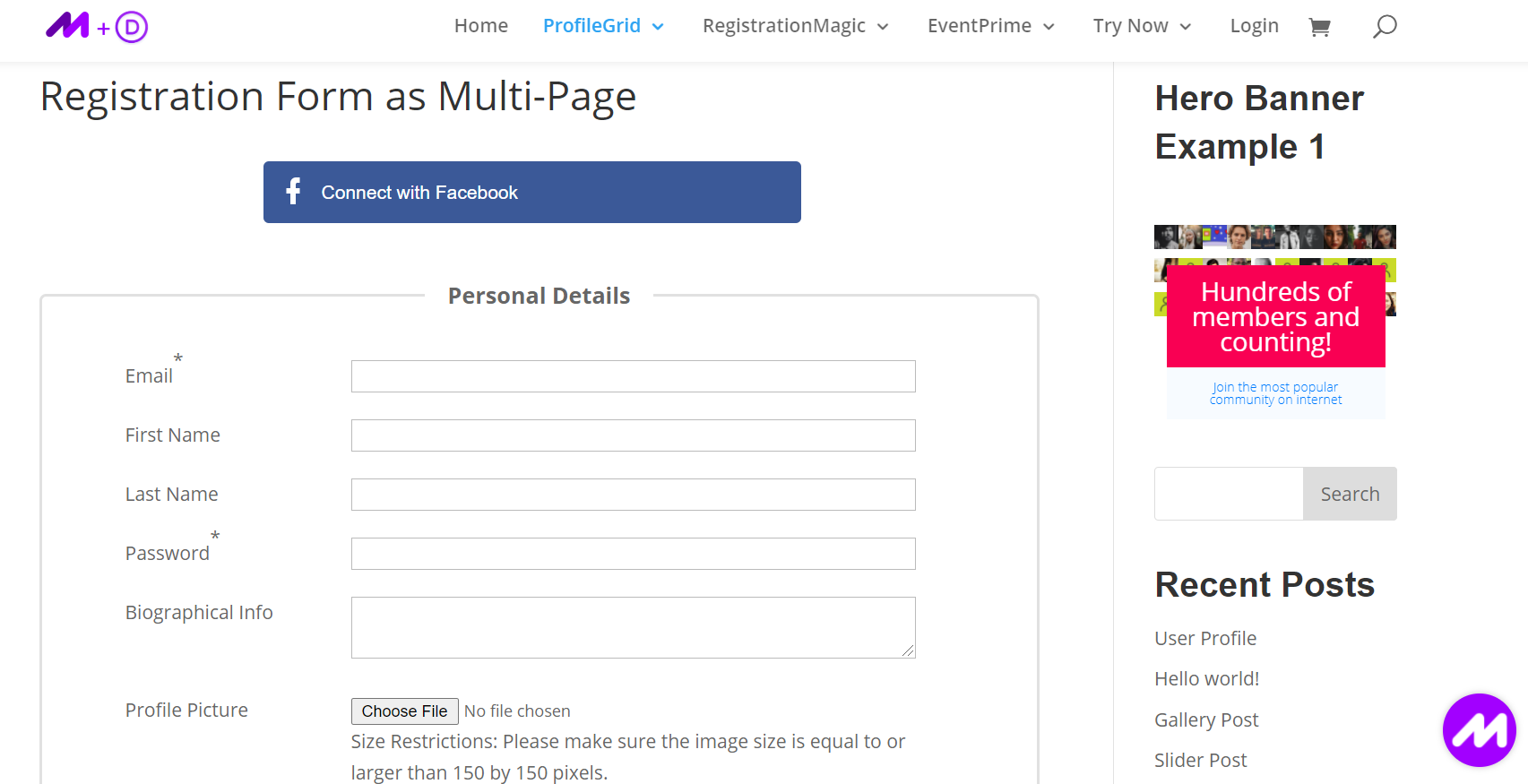 Zona membrilor WordPress