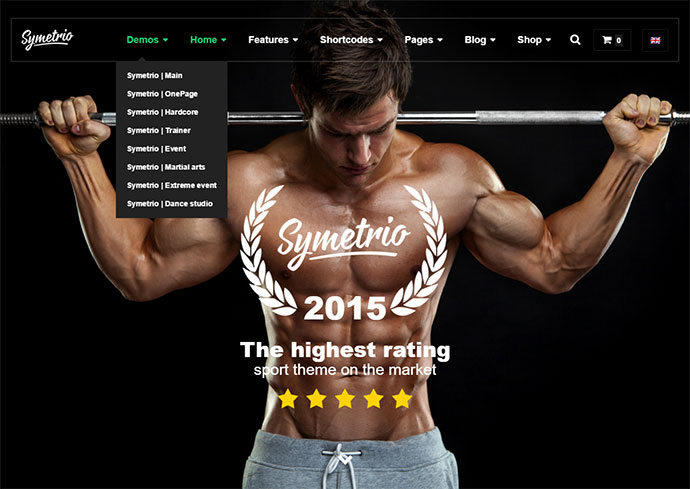 Siłownia i fitness Motyw WordPress - Symetrio
