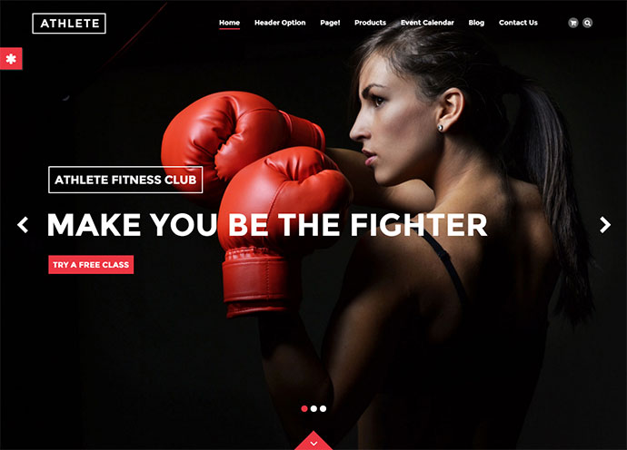 Motyw WordPress Athlete - Fitness, Gym and Sport