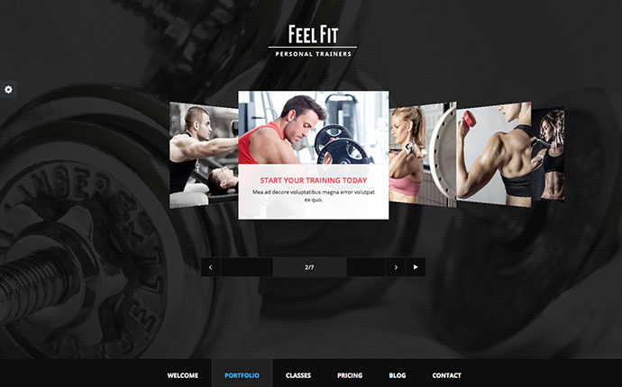 Trener osobisty — motyw responsywny premium
