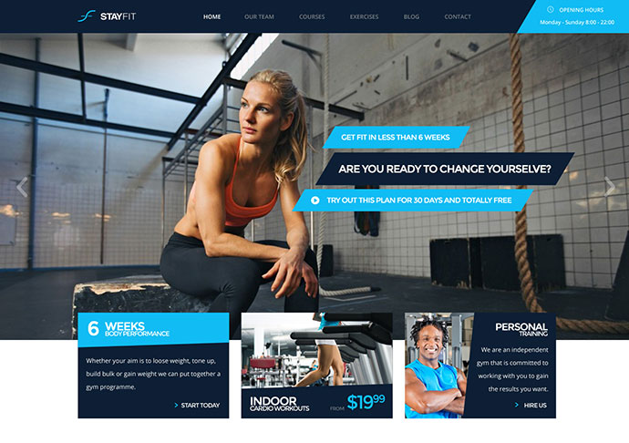 Stayfit | Motyw WP Sport, zdrowie, siłownia i fitness