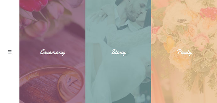 結婚式の写真のワードプレスのテーマ