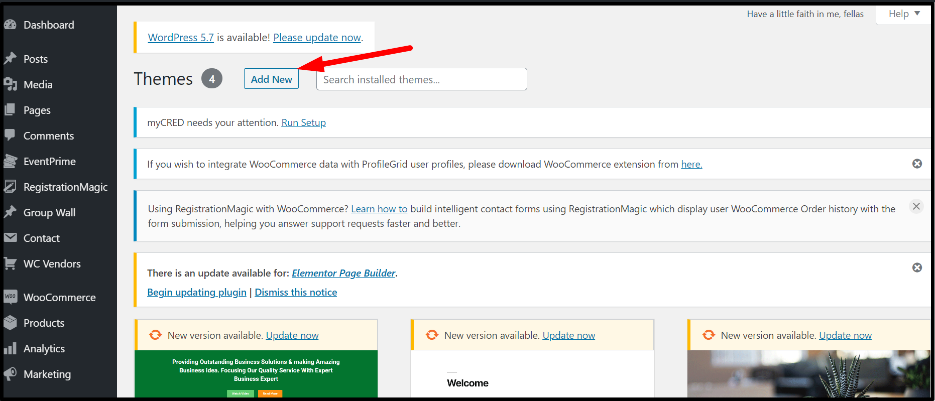 Agregar tema de membresía de WordPress
