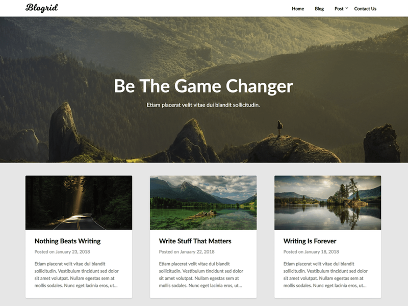 Blogrid WordPress 主题