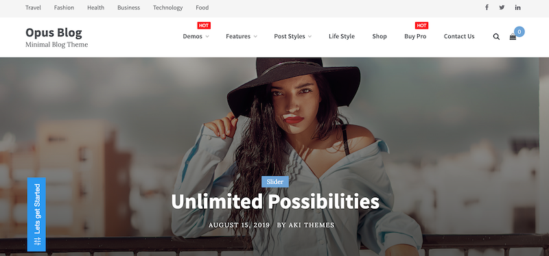 Opus 博客 WordPress 主题