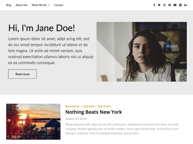 Blog Builderly WordPress 主题