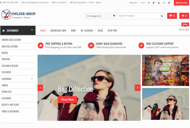 网上商店 WordPress 主题
