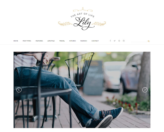 Lily - Ein elegantes WordPress-Blog-Theme