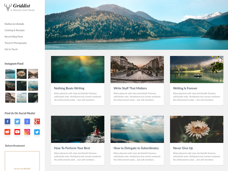 Motyw WordPress Griddist