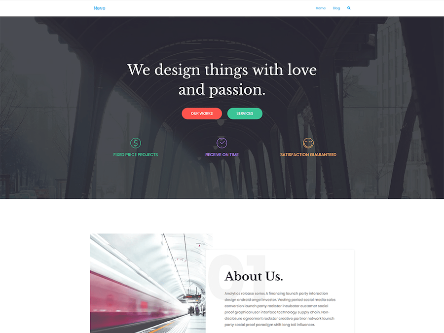 Motyw WordPress Neve