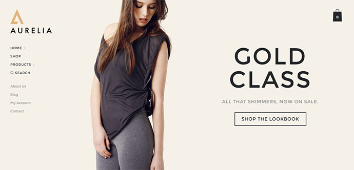 Aurelia - WooCommerce-Theme für Mode / Einzelhandel