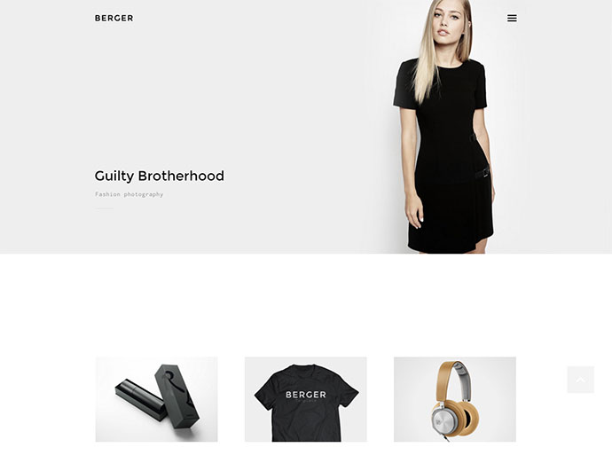 Berger - WordPress Agencja Kreatywna Motyw Portfolio