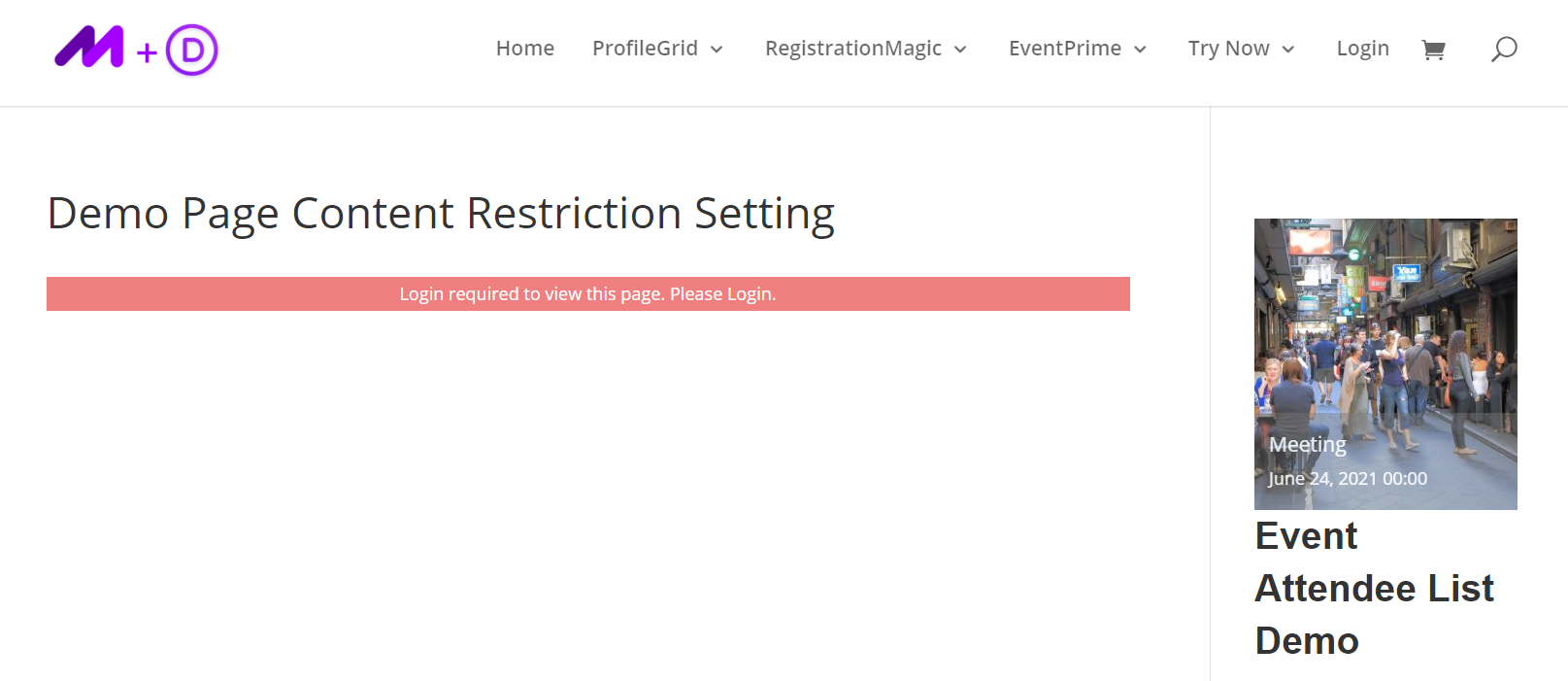 Contenu accessible aux utilisateurs connectés