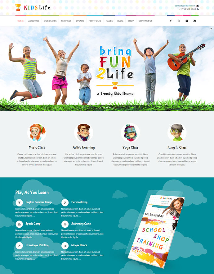 Kinderleben | WordPress-Theme für Kinder