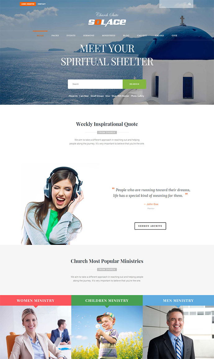 Church Suite – Responsives WordPress-Theme