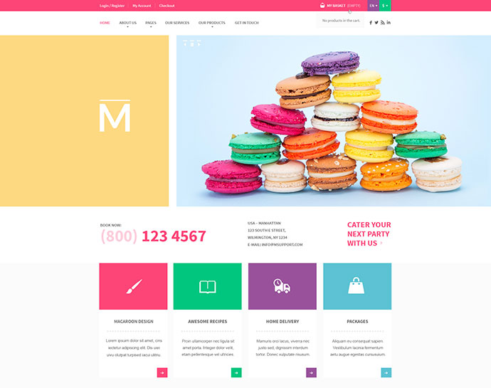 Buntes WooCommerce-Thema