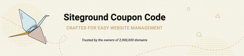 Code promo Siteground
