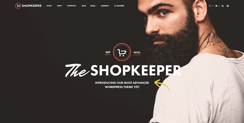 E-ticaret siteleri için dükkâncı wordpress teması.