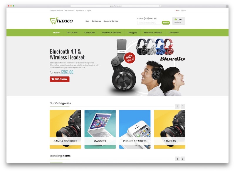 E-ticaret siteleri için haxico wordpress teması.