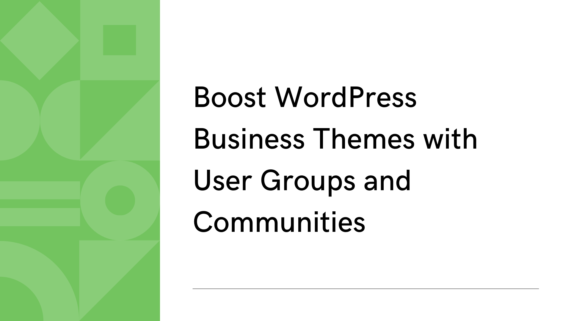 Улучшайте бизнес-темы WordPress с помощью профилей пользователей и членства