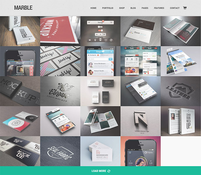 Marmor – flaches, responsives, kreatives WordPress-Theme