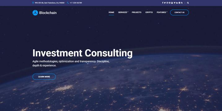 motyw wordpress blockchain autorstwa CSSigniter