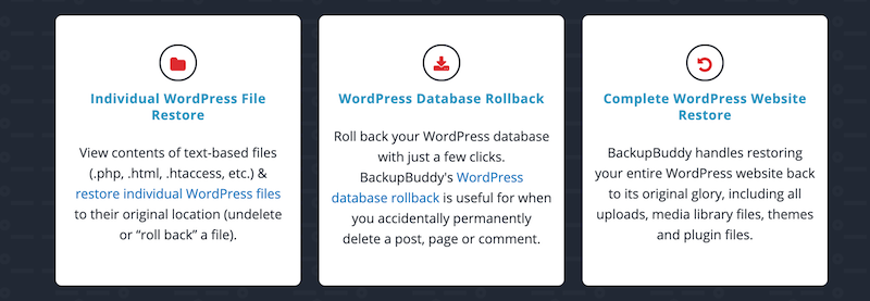 funkcje backupbuddy