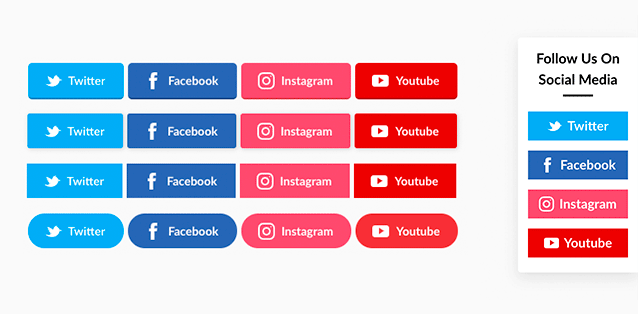 Antarmuka Berbagi dan Ikuti Media Sosial yang Luar Biasa