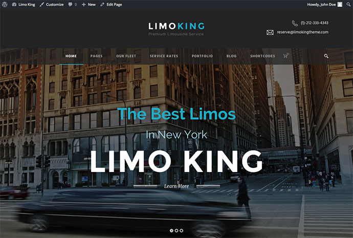 Limo King - тема лимузинов / транспорта / проката автомобилей