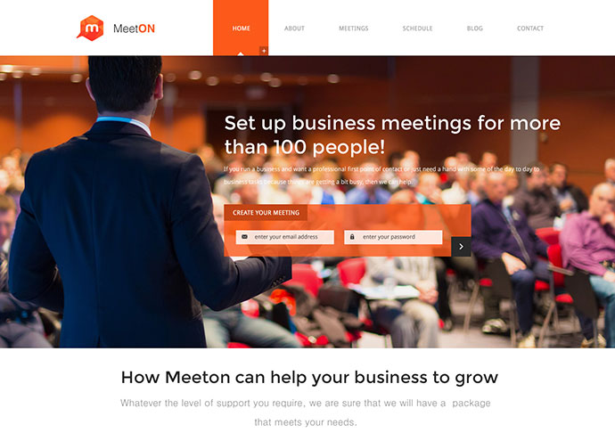Meeton — тема WordPress для конференций и мероприятий