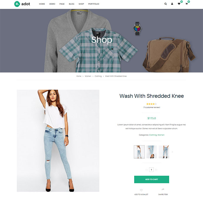 Thème WordPress de commerce électronique