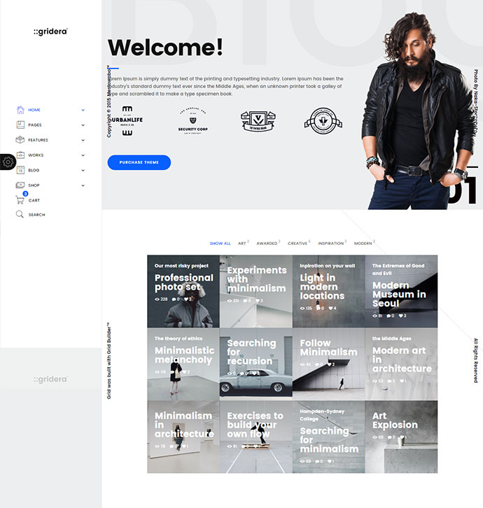 ::gridera — тема WordPress