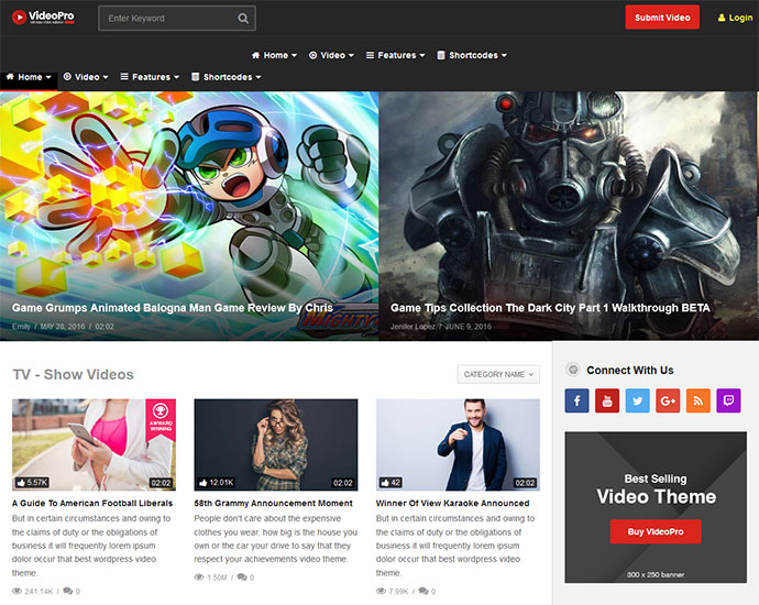 VideoPro - Тема WordPress для видео