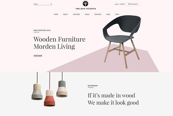 Tema de WordPress WooCommerce para tienda de comercio electrónico de diseño de decoración de muebles | WP El Roble