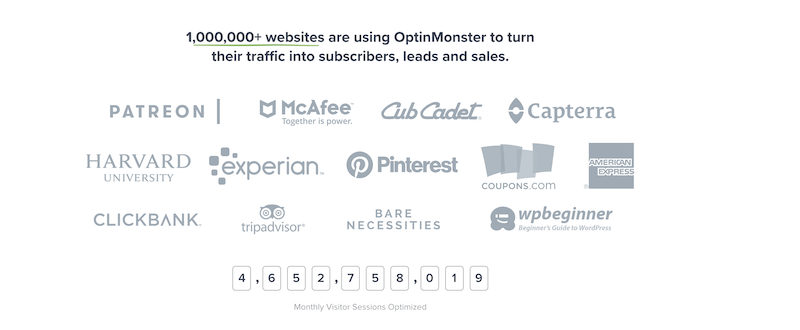 utilisateurs optinmonster pro
