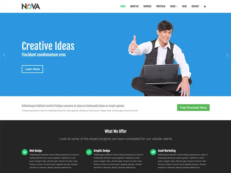 Nova 多用途 Html 免费模板