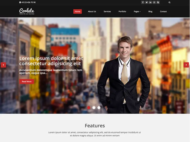 Corlate Business 响应式 Html 免费模板