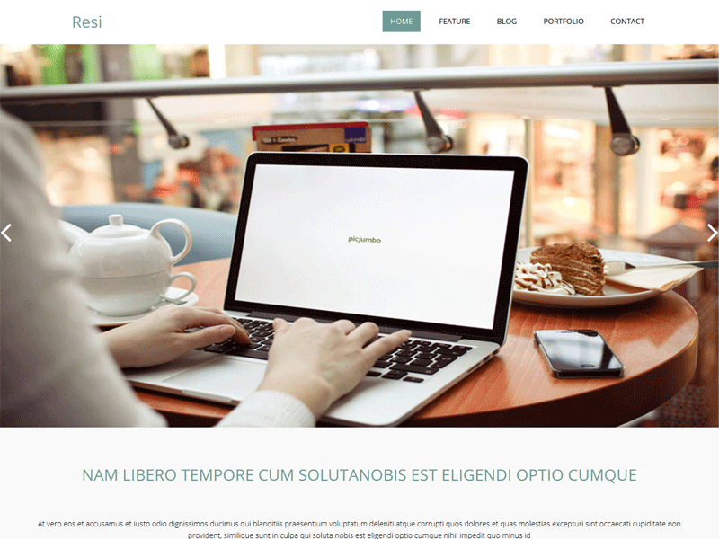Resi – 免费的引导 Html 模板