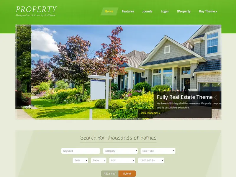Шаблон Joomla для сайта It Property 2 Real Estate