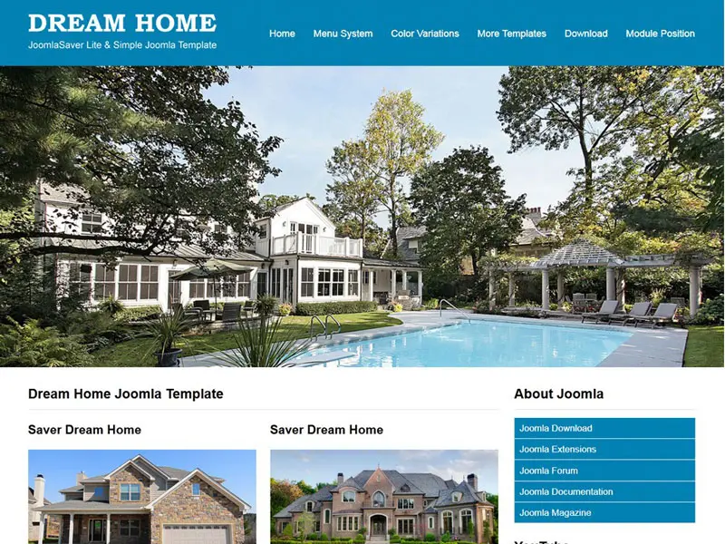 Шаблон Jsr Dream Home Joomla