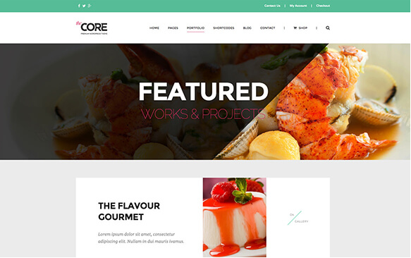 核心高級 Wordpress 餐廳主題