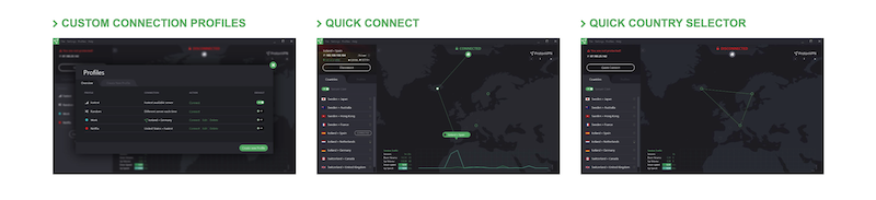 ProtonVPN-Funktionen
