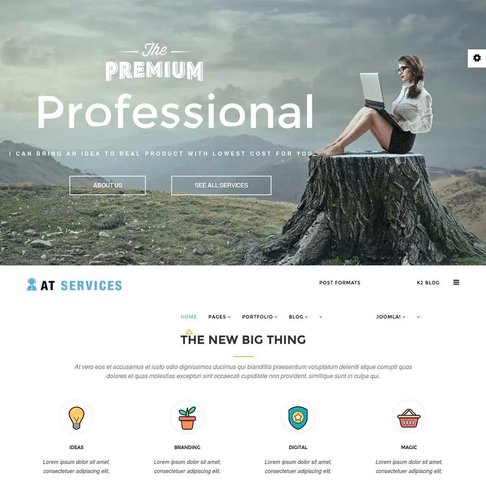 Шаблон Joomla 8-At-Services